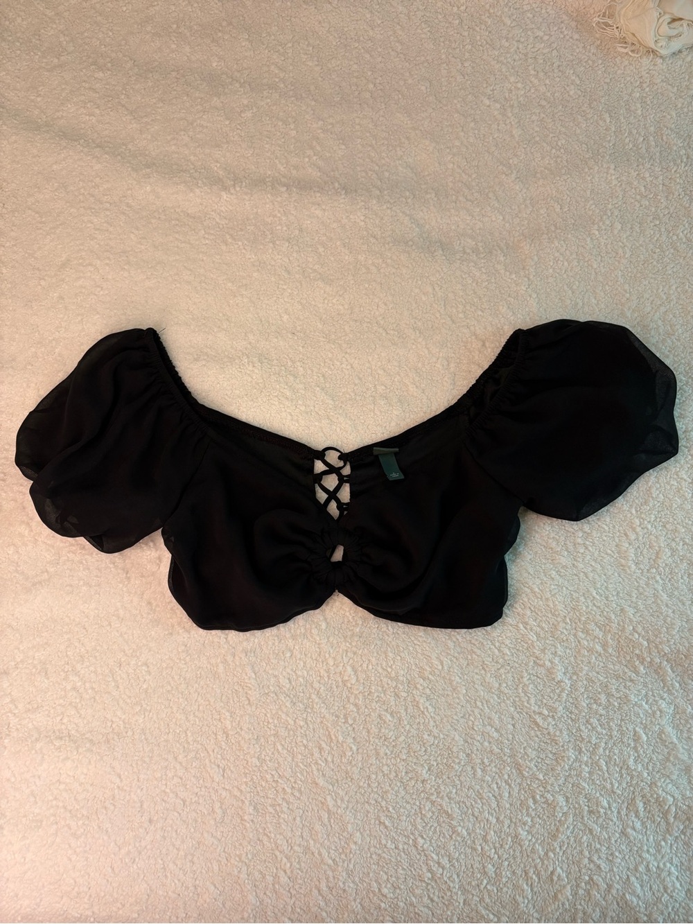 Corset Style Crop Top 🖤